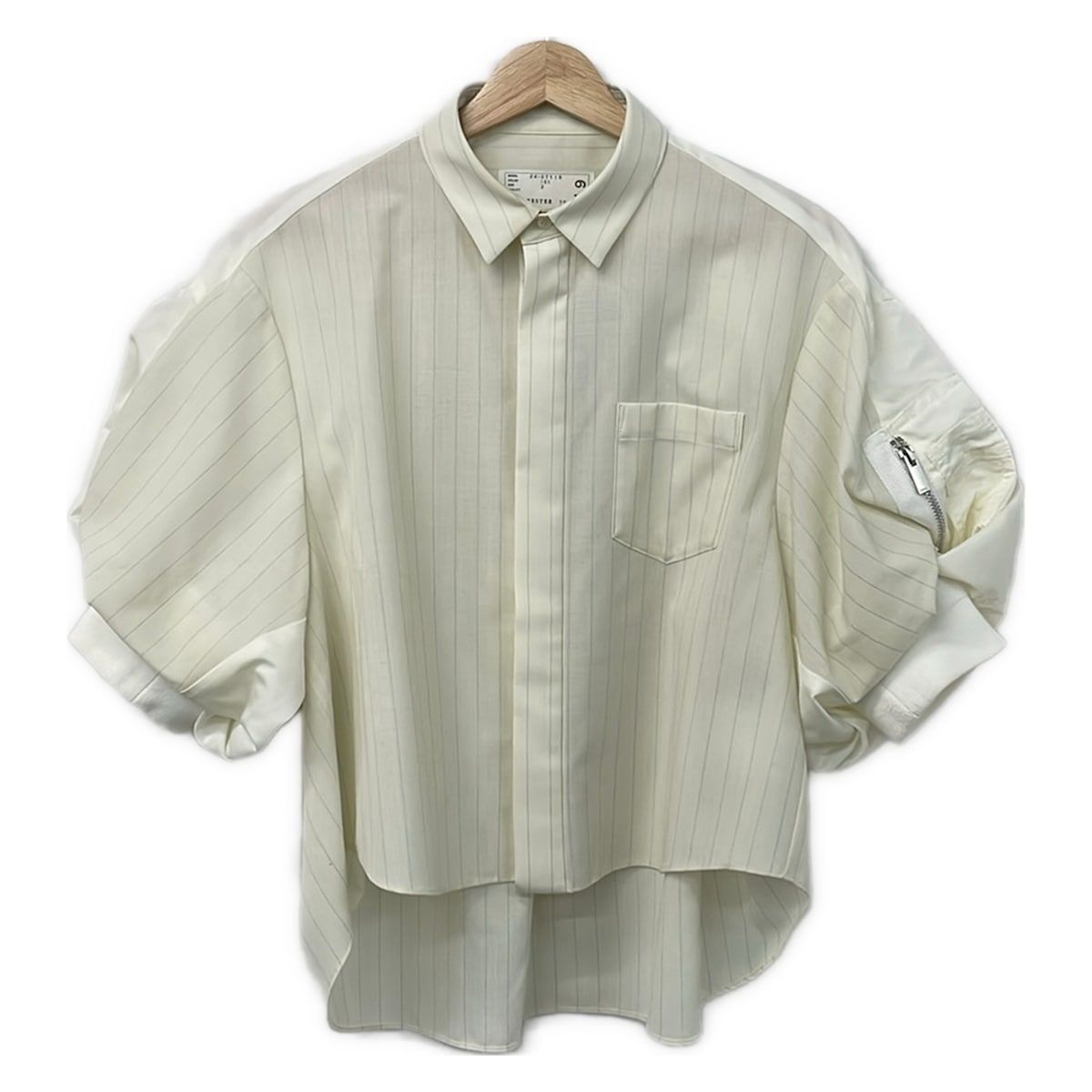 Sacai(サカイ) 半袖シャツブラウス サイズ2 M レディース美品 チョーク