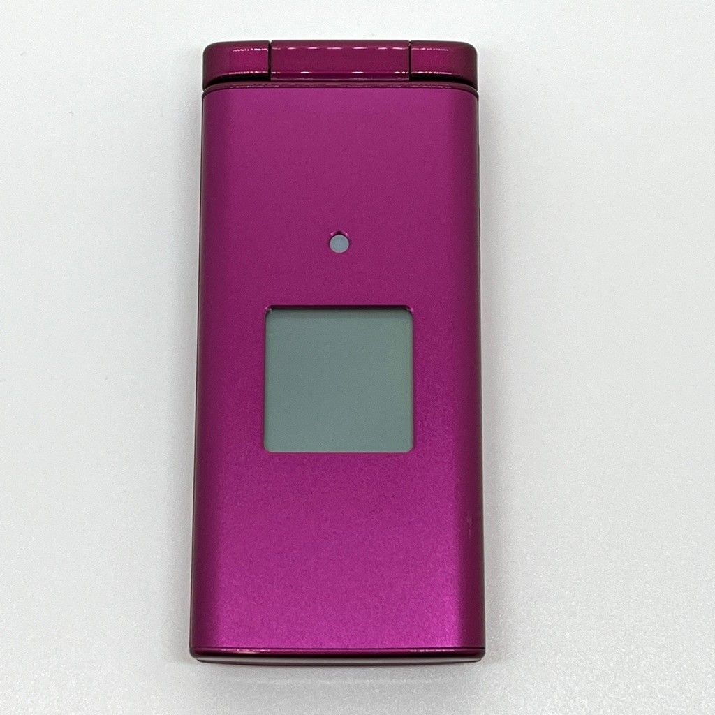 美品 かんたんケータイ KYF38 au SIM解除済 ワインレッド - メルカリ