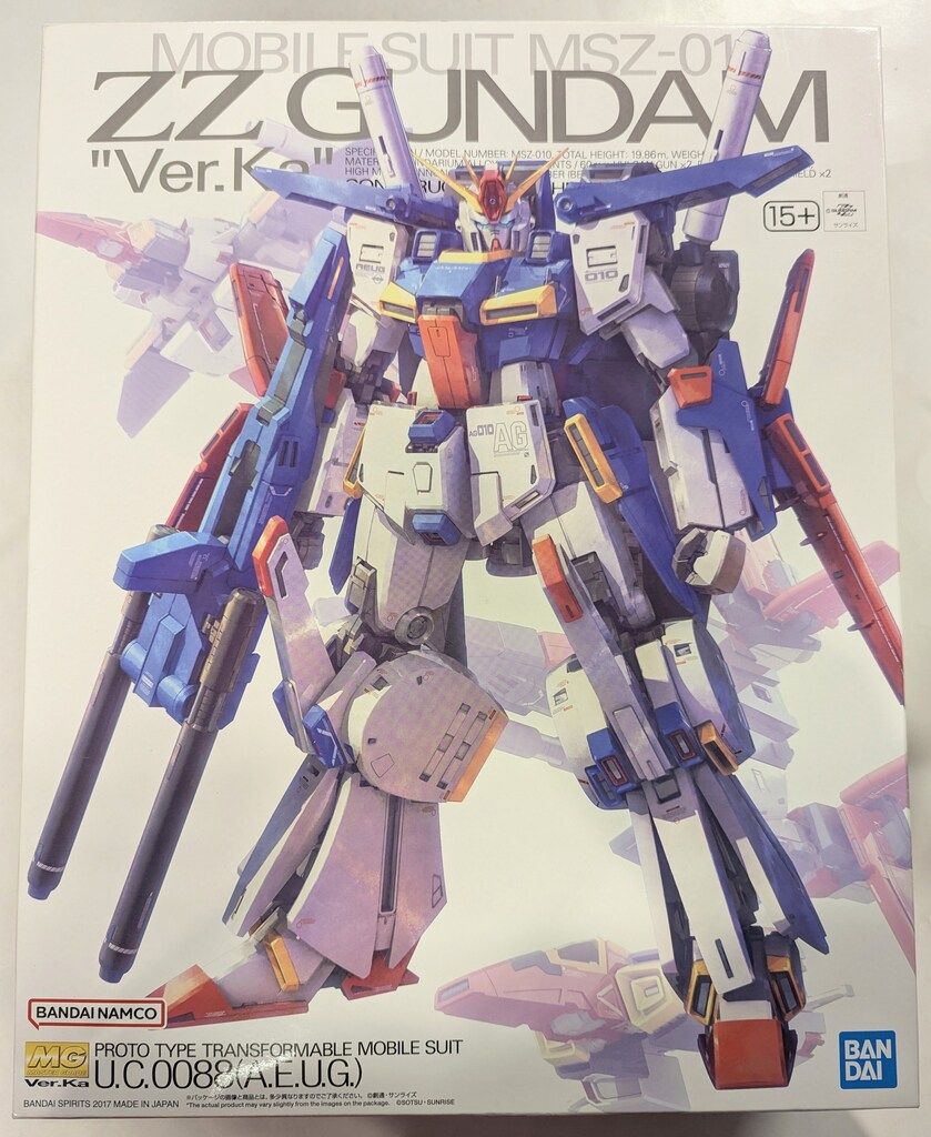BANDAI SPIRITS MG 機動戦士ガンダムZZ MSZ-010 ダブルゼータガンダム Ver.Ka/15+表記