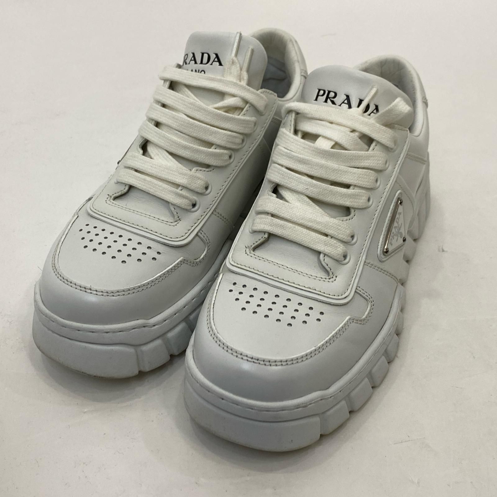 【姫路東店】 中古 PRADA | プラダ スニーカー 2EE378 UK6.5 ホワイト 【135】