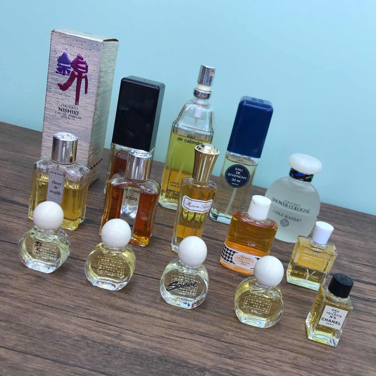 CHANEL GIVENCHY DIOR YSL 資生堂 ミニチュア 香水まとめ オードトワレ