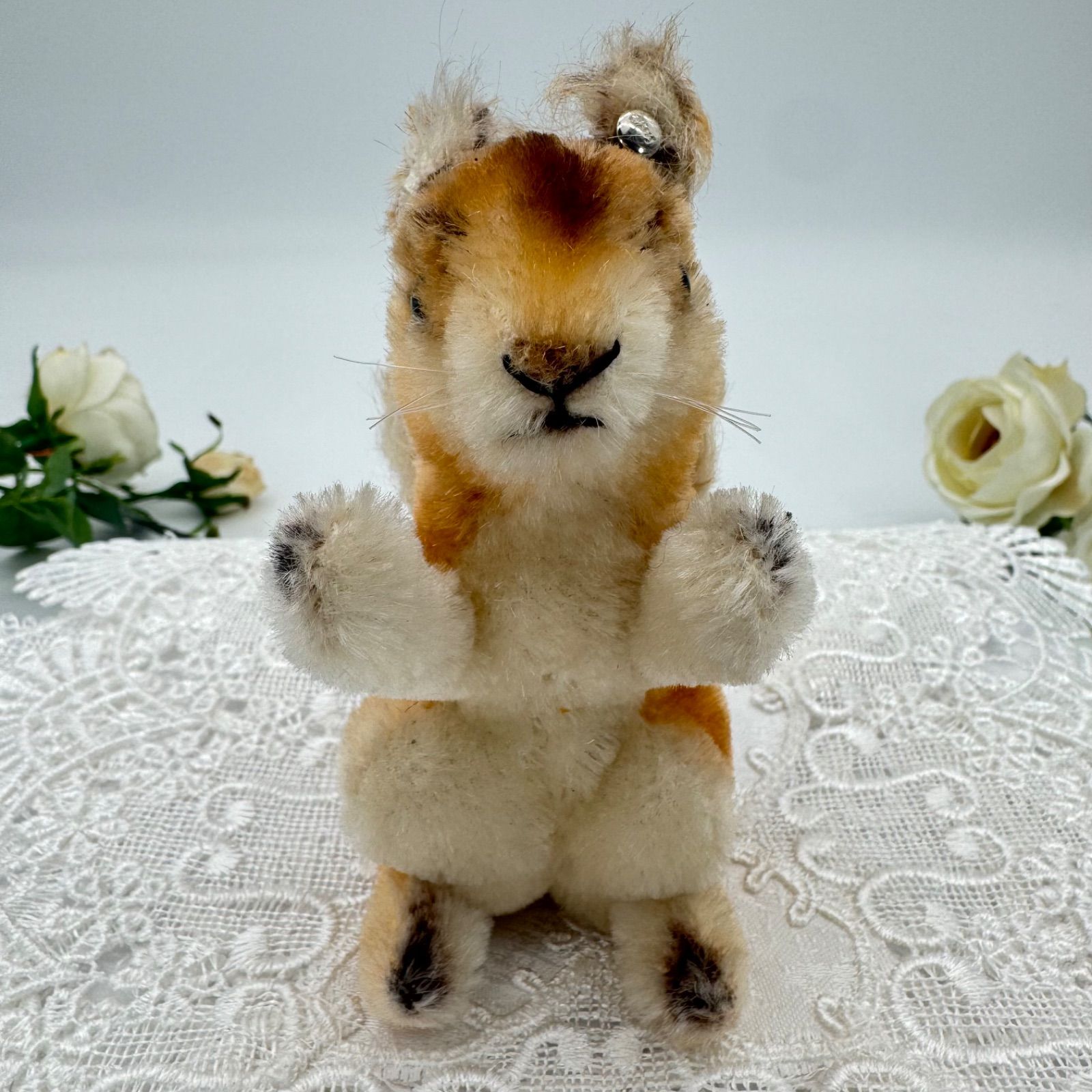 【新品未使用品】Steiff シュタイフ ヴィンテージ リス Possyポッシー 送料無料☆シュタイフ☆Possy Squirrel 14cm☆リスのポッシー/りす