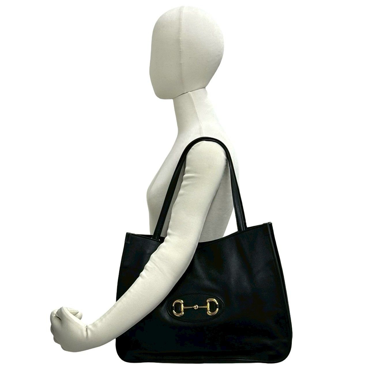 極 美品 箱 袋付き GUCCI グッチ ホースビット 1955 金具 レザー 本革