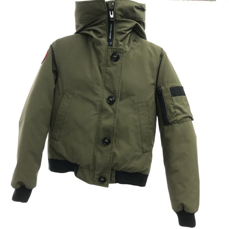 【中古】CANADA GOOSE ラブラドール ボンバージャケット S カーキ[66]