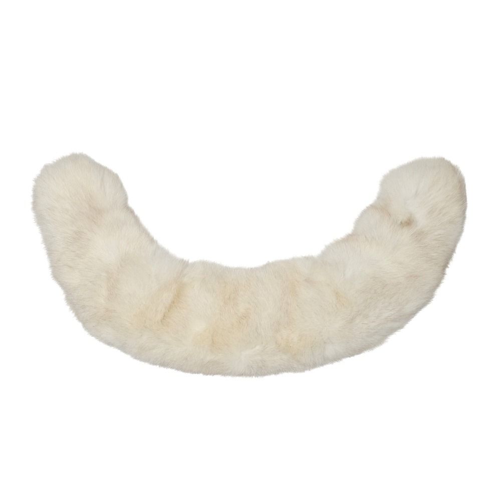 【新品 ファーマフラー】シャドーフォックス【ナチュラルホワイト】 □美品□SAGA FURS サガファーズ ストール シャドーフォックス ファー