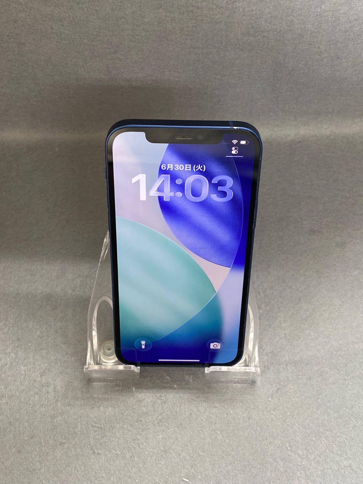 美品 国内版 SIMフリー iPhone12 128GB ブルー色