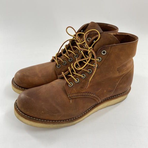 【中古】RED WING 6-inch Classic Round ブーツ 26.5cm 9111 ブラウン レッドウィング[10]