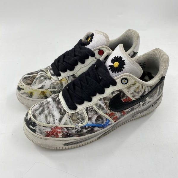 中古】PEACEMINUSONE × NIKE Air Force 1 Low Para-noise/White/Black