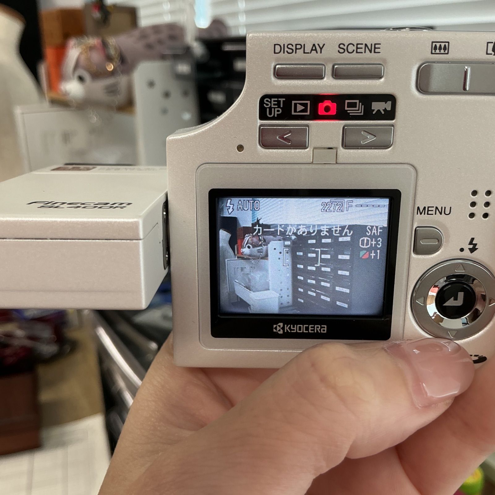 CC2698 KYOCERA 京セラ Finecam SL400R デジタルカメラ 現状 - メルカリ
