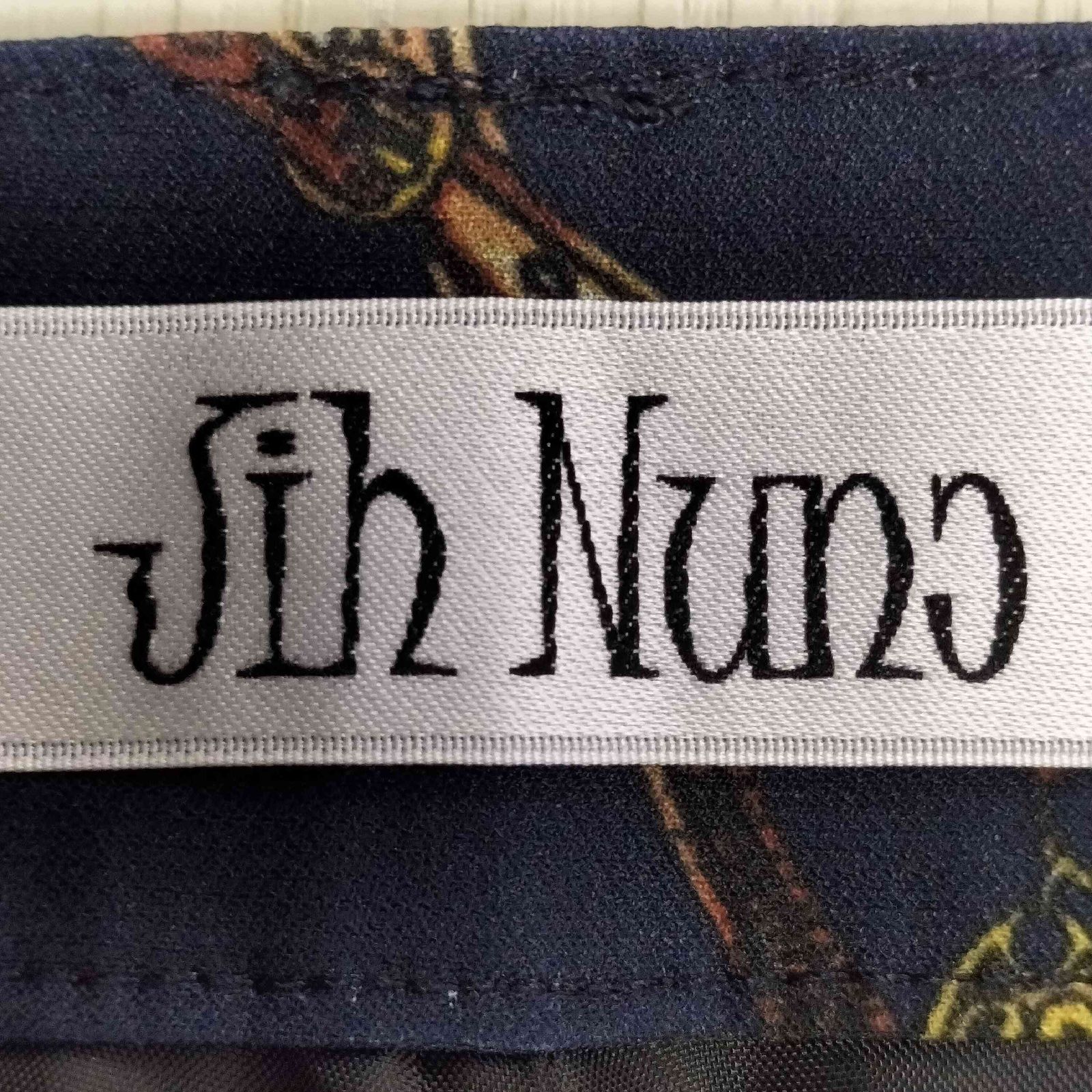 Jih Nunc（ジーヌンク）総柄 チェーン柄Lサイズ　テーパード ジーヌンク Jih Nunc チェーン総柄 テーパードパンツ メンズ JPN：S