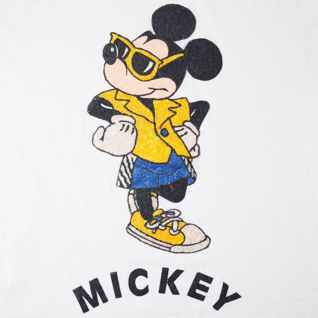 90s USA製 ディズニー Disney ミッキー Tシャツ XL ホワイト ヘインズ
