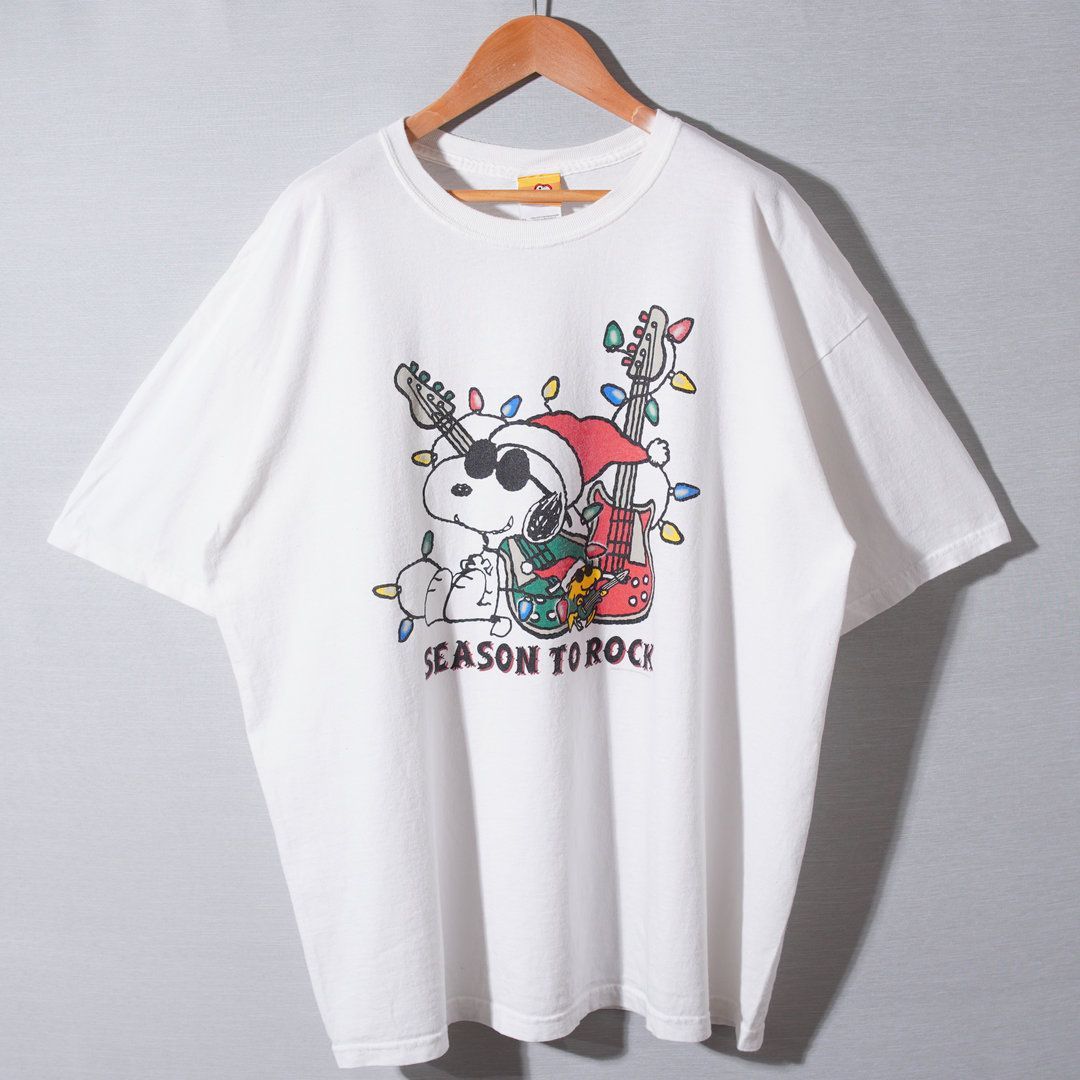 90s スヌーピー SNOOPY Tシャツ XL ホワイト ピーナッツ PEANUTS