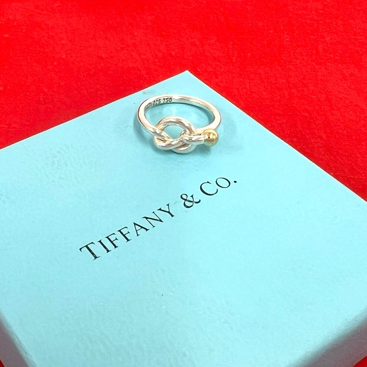 極 美品 TIFFANY&Co. ティファニー ヴィンテージ ラブノット リング