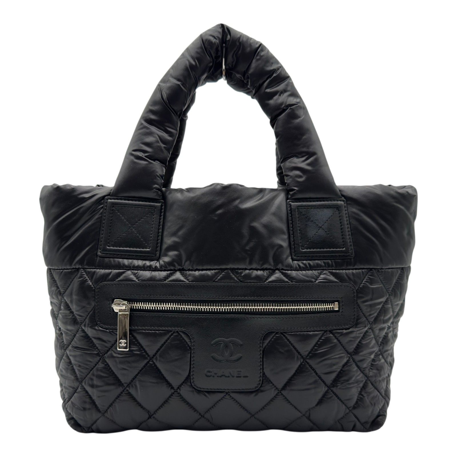シャネル CHANEL コココクーントートPM A48610 15番台 ブラック ナイロン レディース トートバッグ