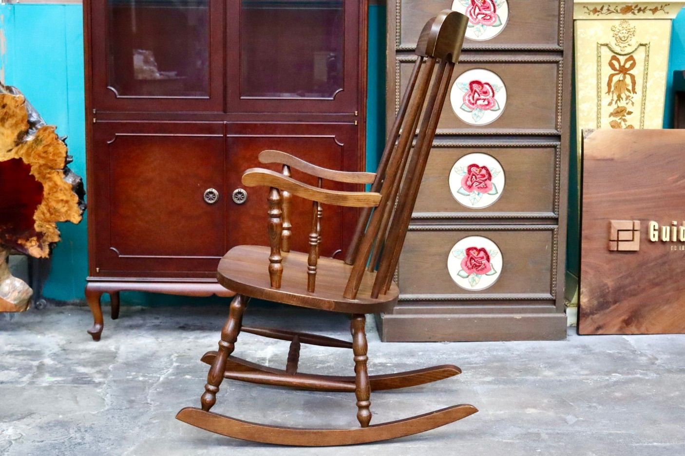 GMJH190○柏木工 / KASHIWAロッキングチェア 椅子 揺り椅子 飛騨家具