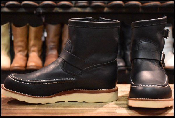 s*h様 黒タグ Chippewa チペワハイランダーショートモックエンジニアブ 9E 未使用 黒タグ】Chippewa チペワ ショートモック エンジニア