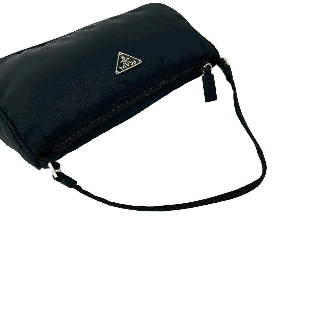 極 美品 PRADA プラダ 三角ロゴ プレート 金具 テスート ナイロン ミニ