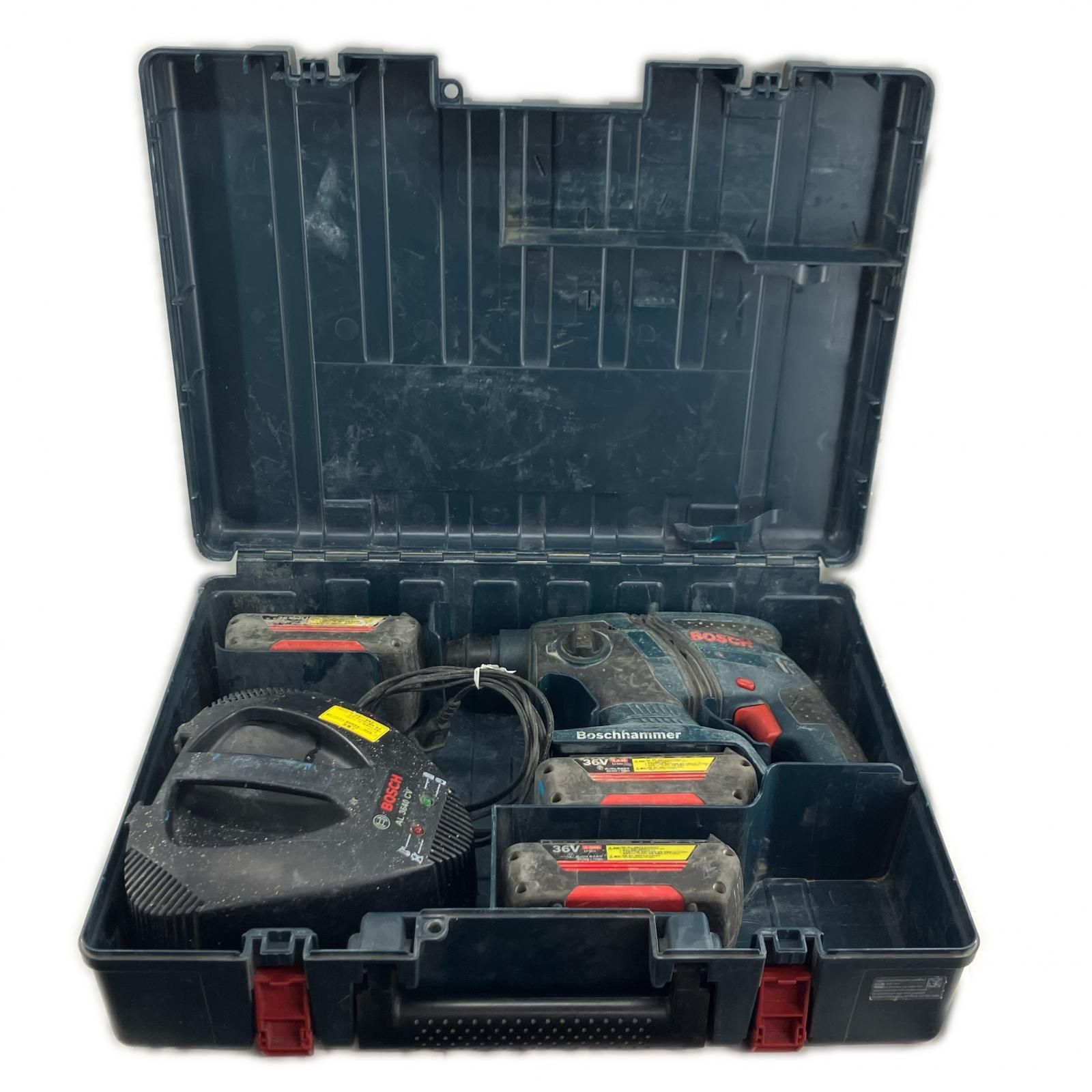 BOSCH ボッシュ 締め付け工具 ハンマドリル 充電器・充電池3個・ケース付 コードレス式 36v GBH36V-LIY グリーン