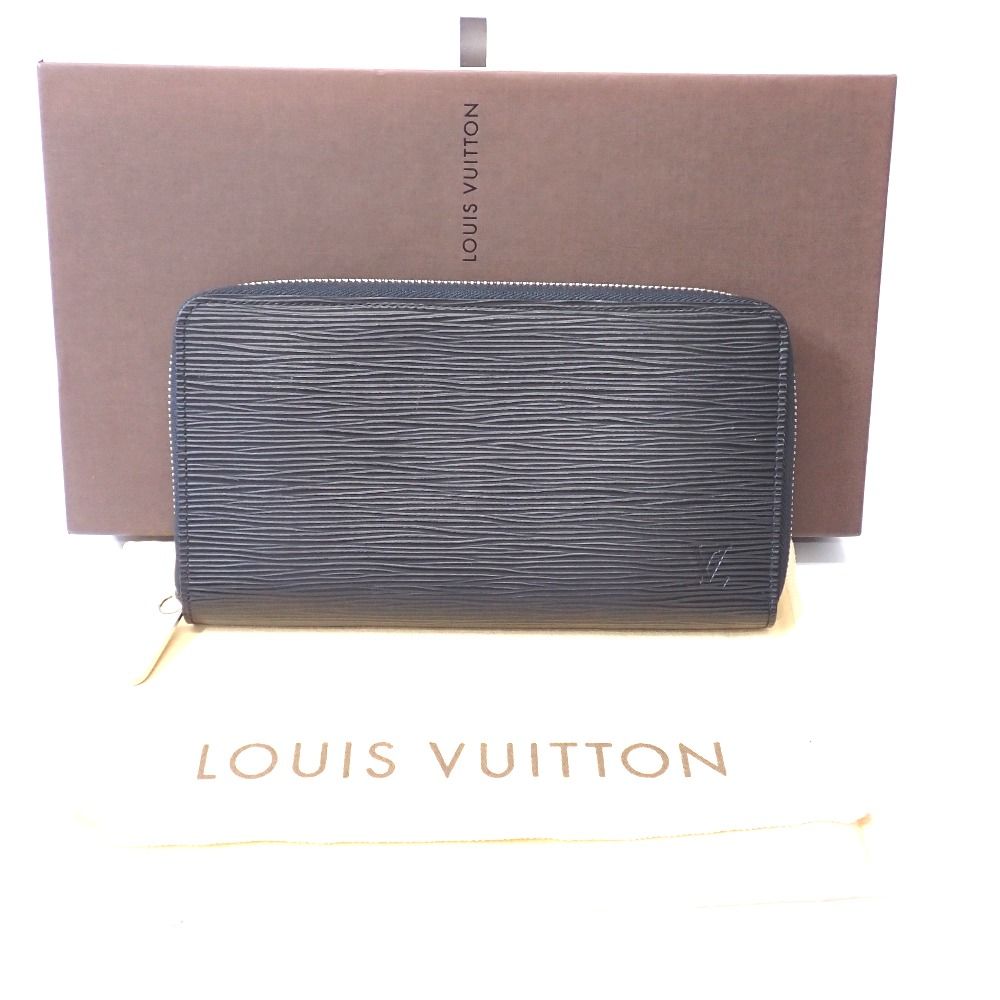 Ft645481 ルイ・ヴィトン 長財布 ジッピー.･オーガナイザー エピ M63852 ブラック メンズ LOUIS VUITTON 中古