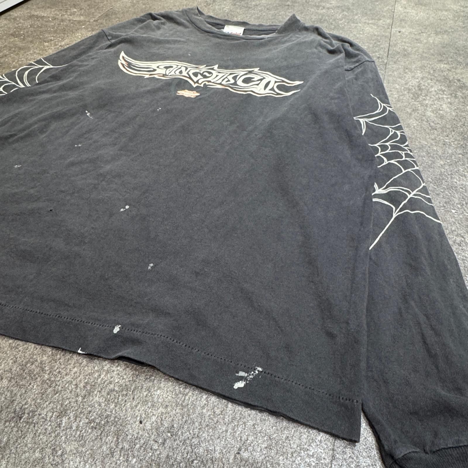 SAINT MICHAEL 25SS INSANITY ML_LS TEE スパイダーカットソー ロンT