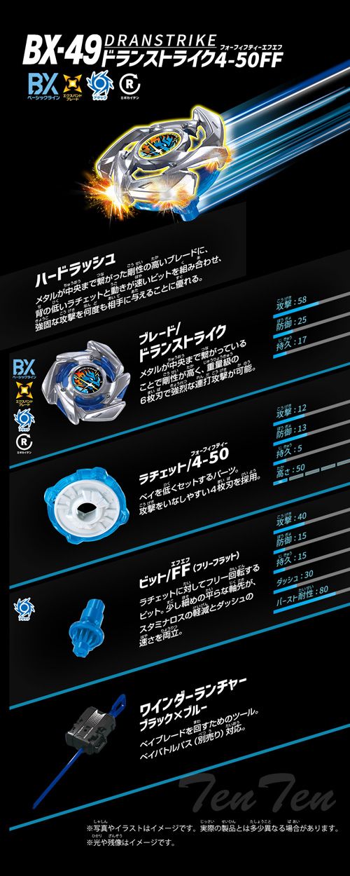 BEYBLADE X BX-49 スターター ドランストライク4-50FF 【新品・未開封