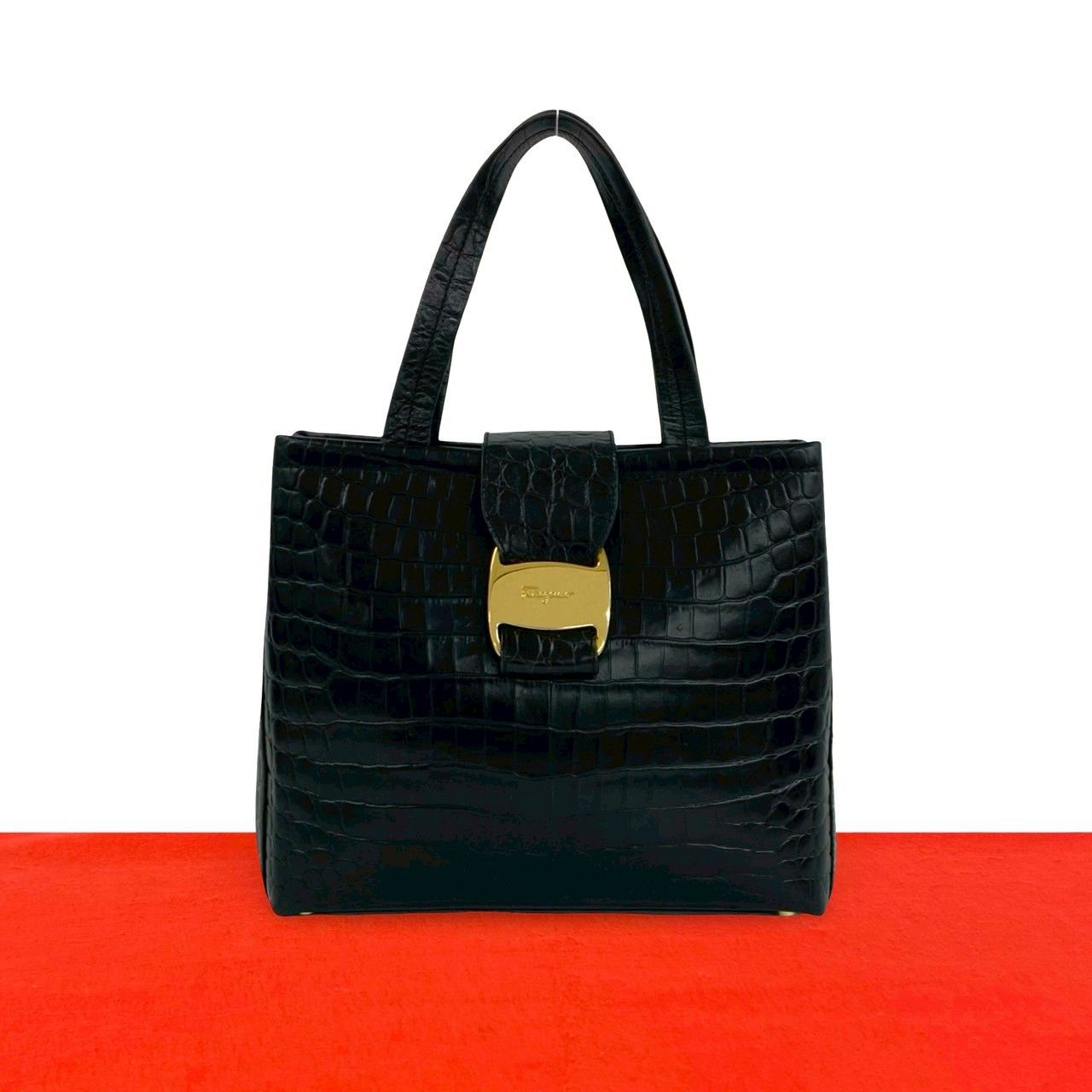極 美品 Salvatore Ferragamo サルヴァトーレフェラガモ ヴィンテージ