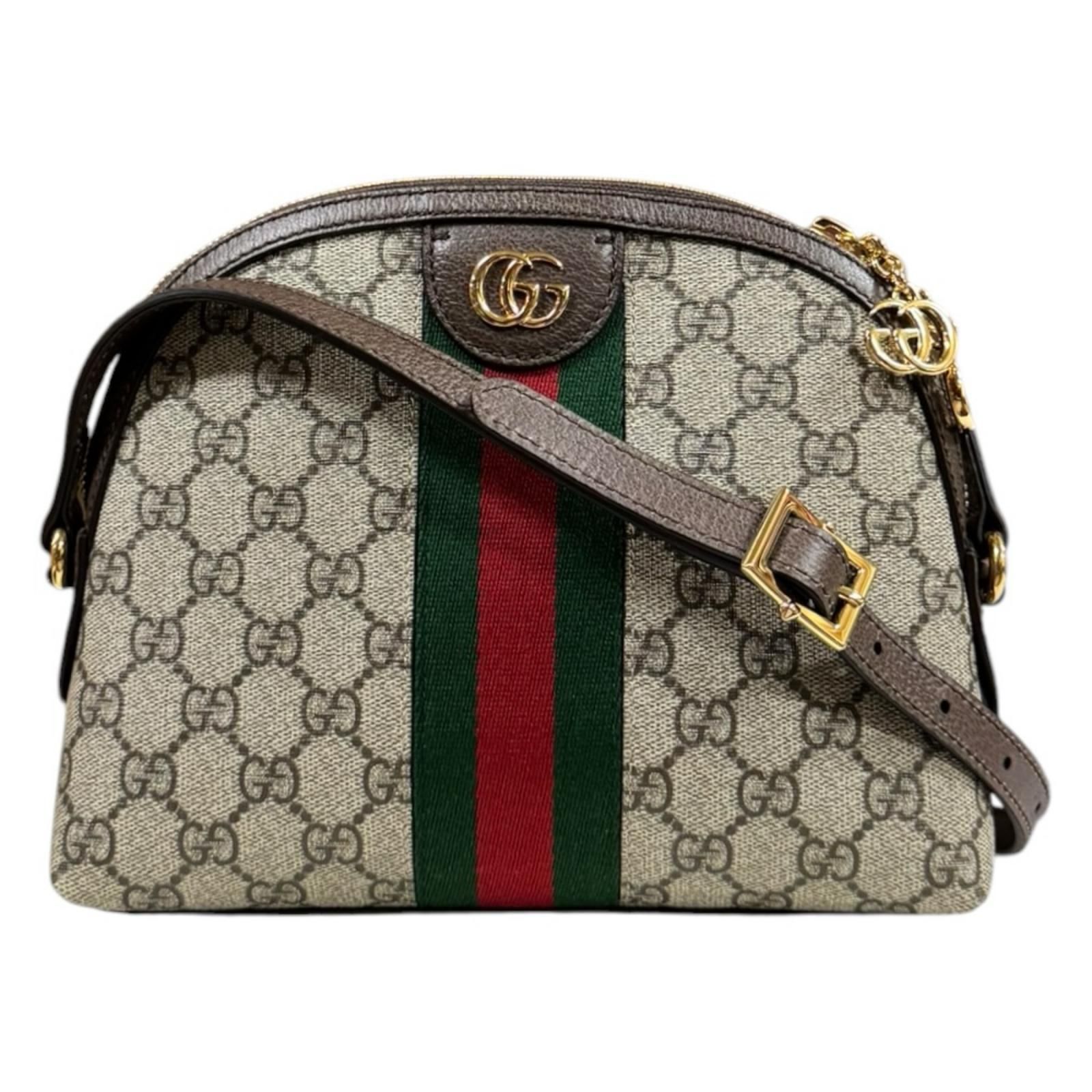 グッチ オフィディア ショルダーバッグ GGスプリームキャンバス 735395 ベージュ レディース GUCCI 中古 グッチ