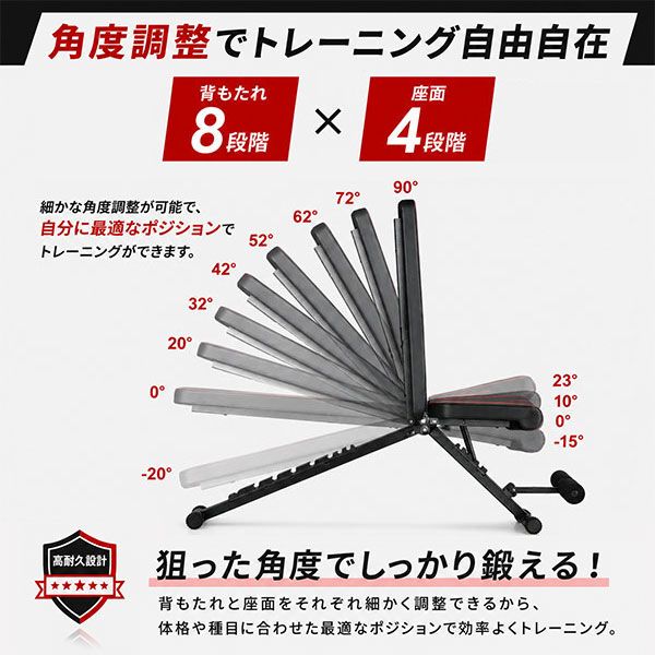 フラットベンチ トレーニングベンチ 折りたたみ コンパクト ベンチ台
