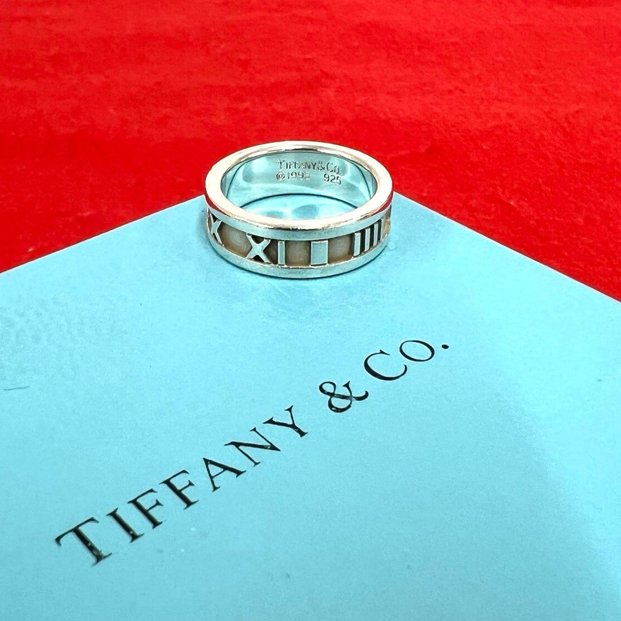 極美品　TIFFANY　オールド　ティファニー　アトラスリング　シルバー　10号 極 美品 TIFFANY&Co. ティファニー ヴィンテージ アトラス リング