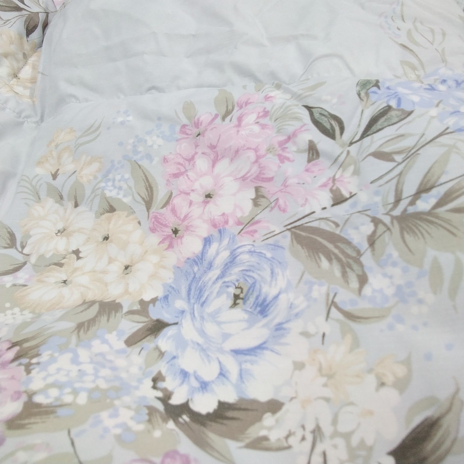 東洋紡績 掛ふとん 製品サイズ:150cm×200cm 中わた:水鳥羽毛100% 花柄