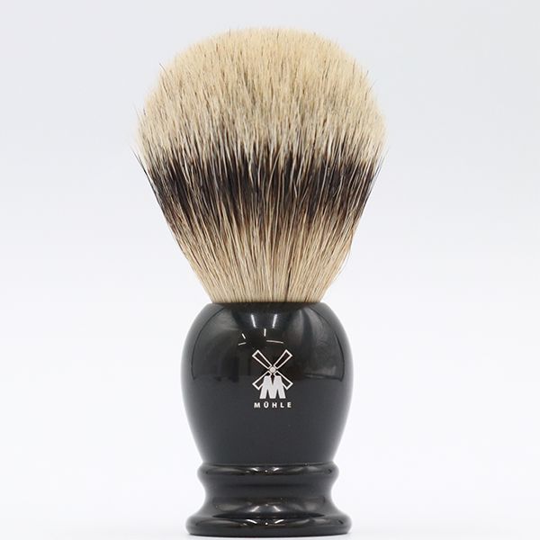 【未使用】ミューレ MÜHLE クラシック ブラックレジン シェービングブラシ 93K256 （3）【yy】【中古】4000027801800139