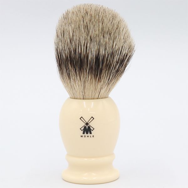 【未使用】ミューレ MÜHLE クラシック アイボリーレジン シェービングブラシ 93K257 （4）【yy】【中古】4000027801800144