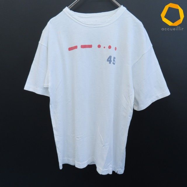 フォーティファイブアール 45R Tシャツ 半袖 ロゴ刺繍 ブランドロゴ メンズ [x1009088]