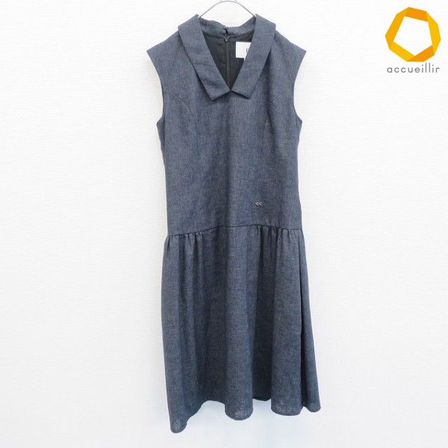 ルネ Rene リネン混 ワンピース ロング スリーブレス ロゴ レディース [a1009823] 8,400円