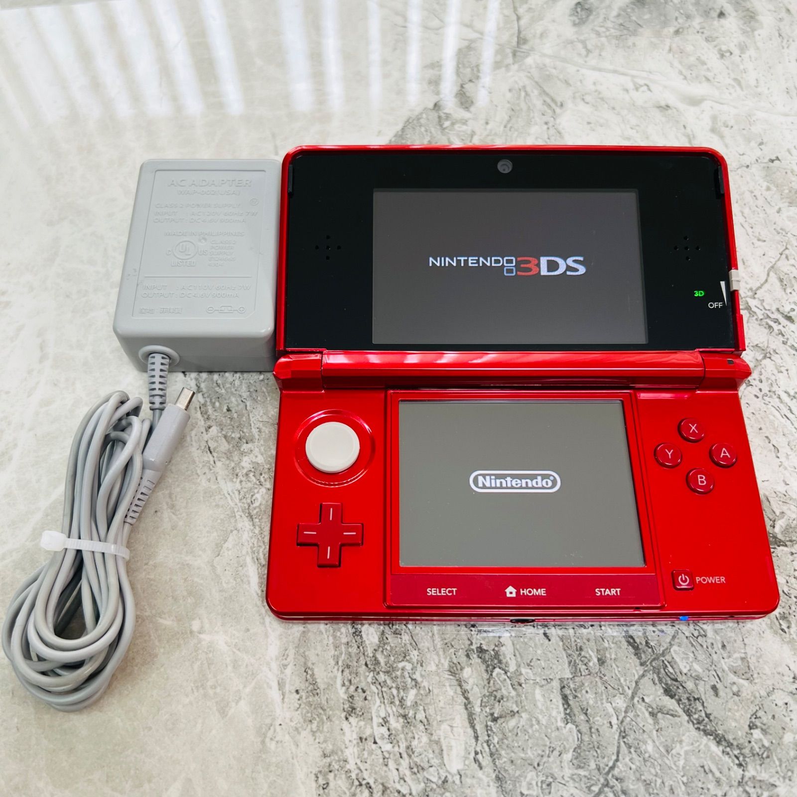 【完動品】NINTENDO 3DS フレアレッド