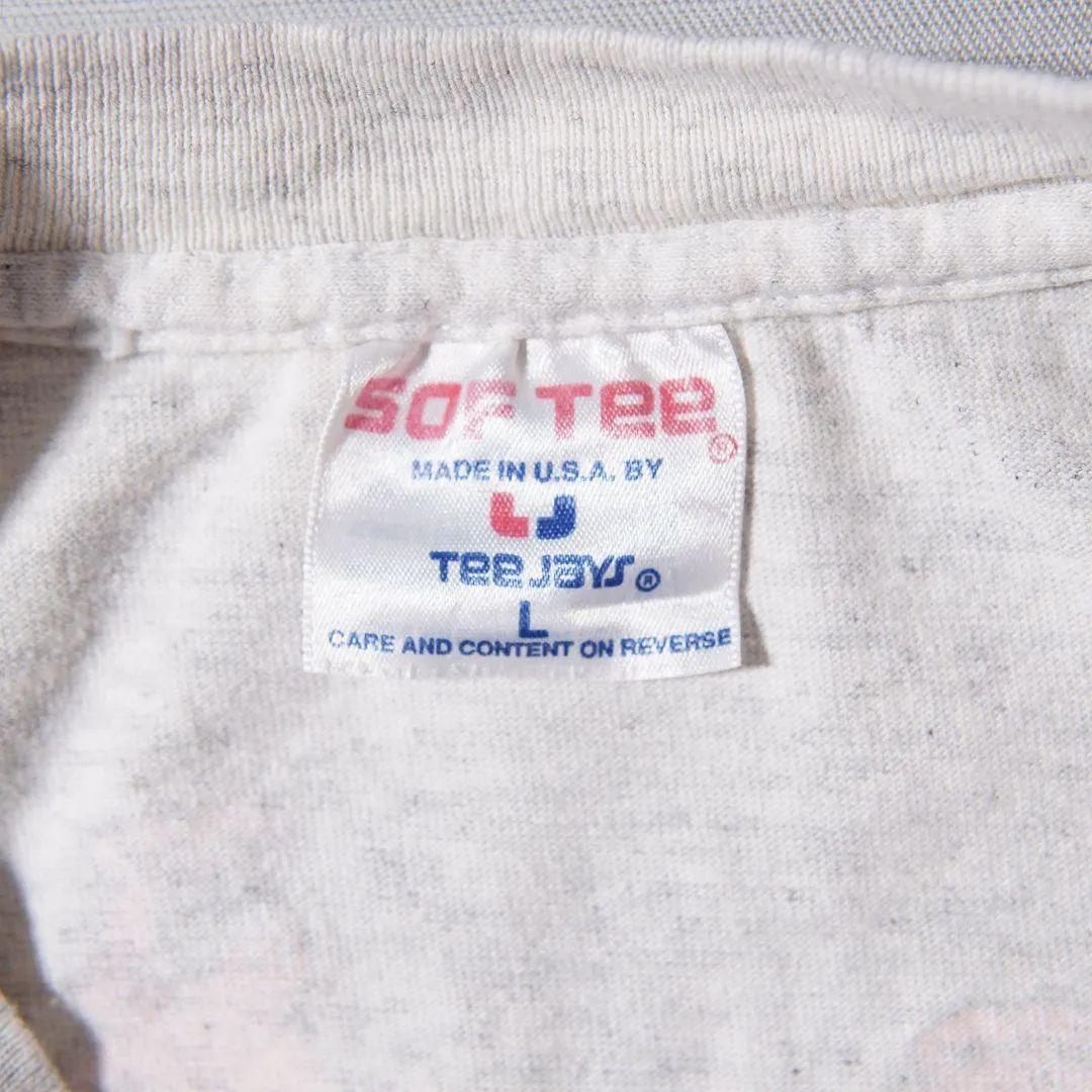 90s USA製 1991年製 四十八手 エロ Tシャツ L グレー アニマル