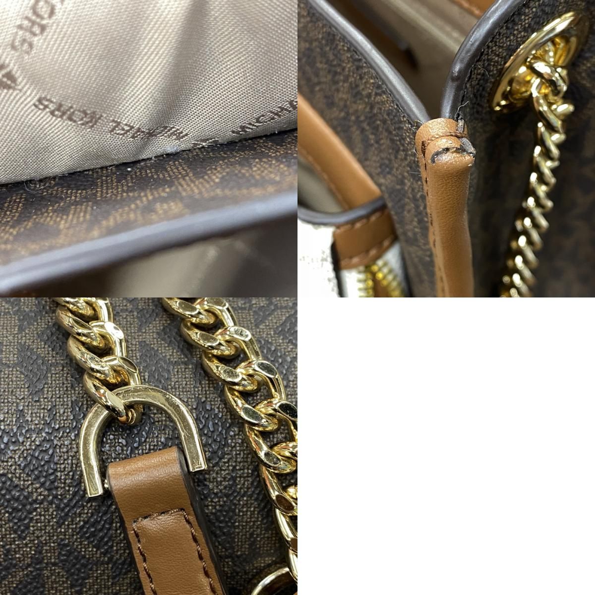 中古品】 MICHAEL KORS マイケルコース OA-2103 REGINA FLAP MEDIUM