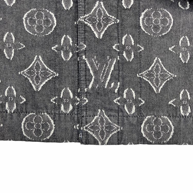 Louis Vuitton モノグラムショートスリーブシャンブレーシャツ　デニム 未使用品 LOUIS VUITTON ルイヴィトン モノグラム ショートスリーブ