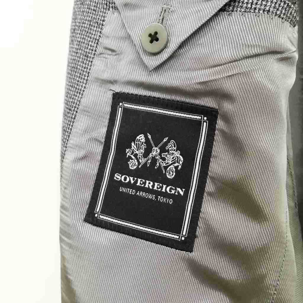 ソブリン SOVEREIGN 千鳥格子 シングル 段返り 3B ジャケット