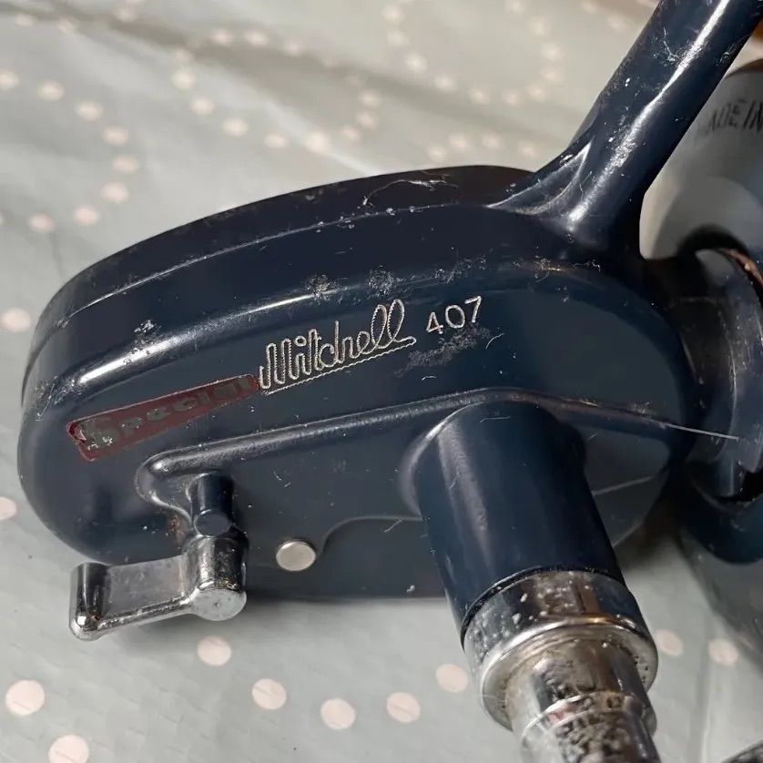当時物】フランス製 ミッチェル 407 スペシャル ハイスピード 右巻き