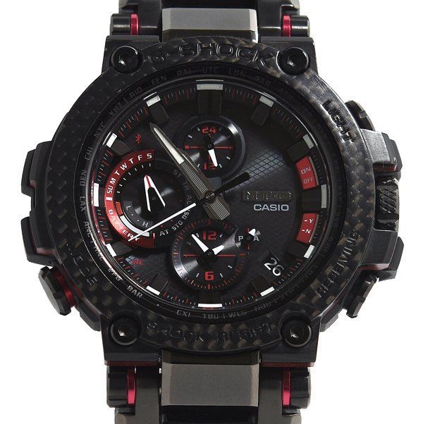 極美品 CASIO カシオ G-SHOCK ジーショック MTG-B1000XBD-1AJF Carbon Bezel Bluetooth搭載 電波ソーラー メンズ