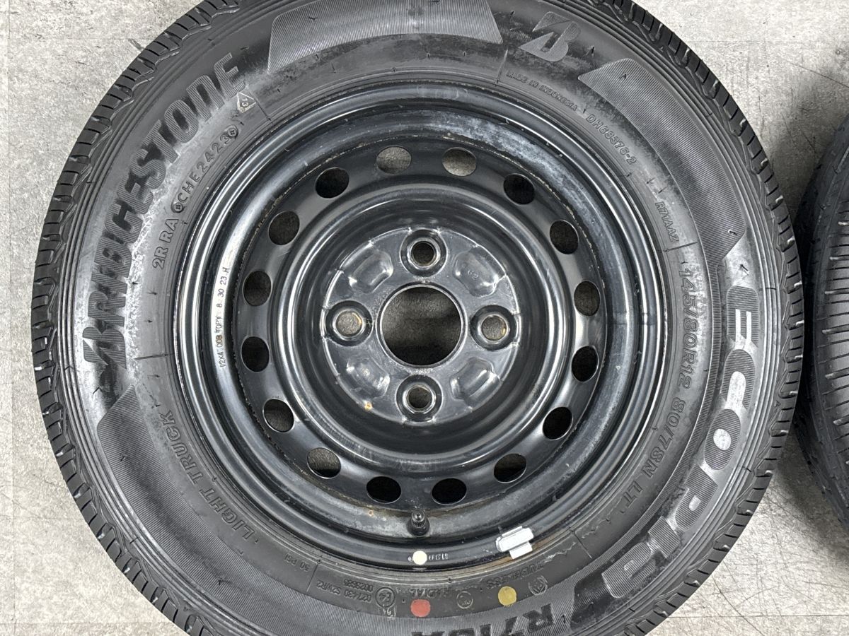 バリ溝】ダイハツ アトレー 純正 12in 4.00B +40 PCD100 ブリヂストン
