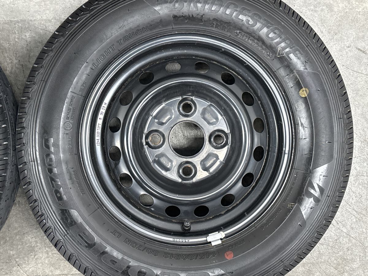 バリ溝】ダイハツ アトレー 純正 12in 4.00B +40 PCD100 ブリヂストン