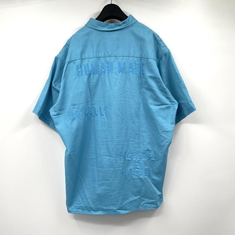 中古】HUMAN MADE 半袖シャツ サイズXXL スカイブルー HM29SH022