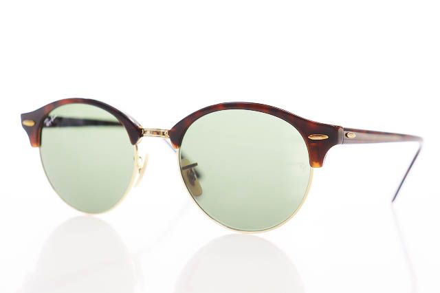 レイバン RAY BAN CLUBROUND RB4246 990 51サイズ クラブラウンド サングラス べっ甲柄 【ブランド古着ベクトル】【中古】▲■260624