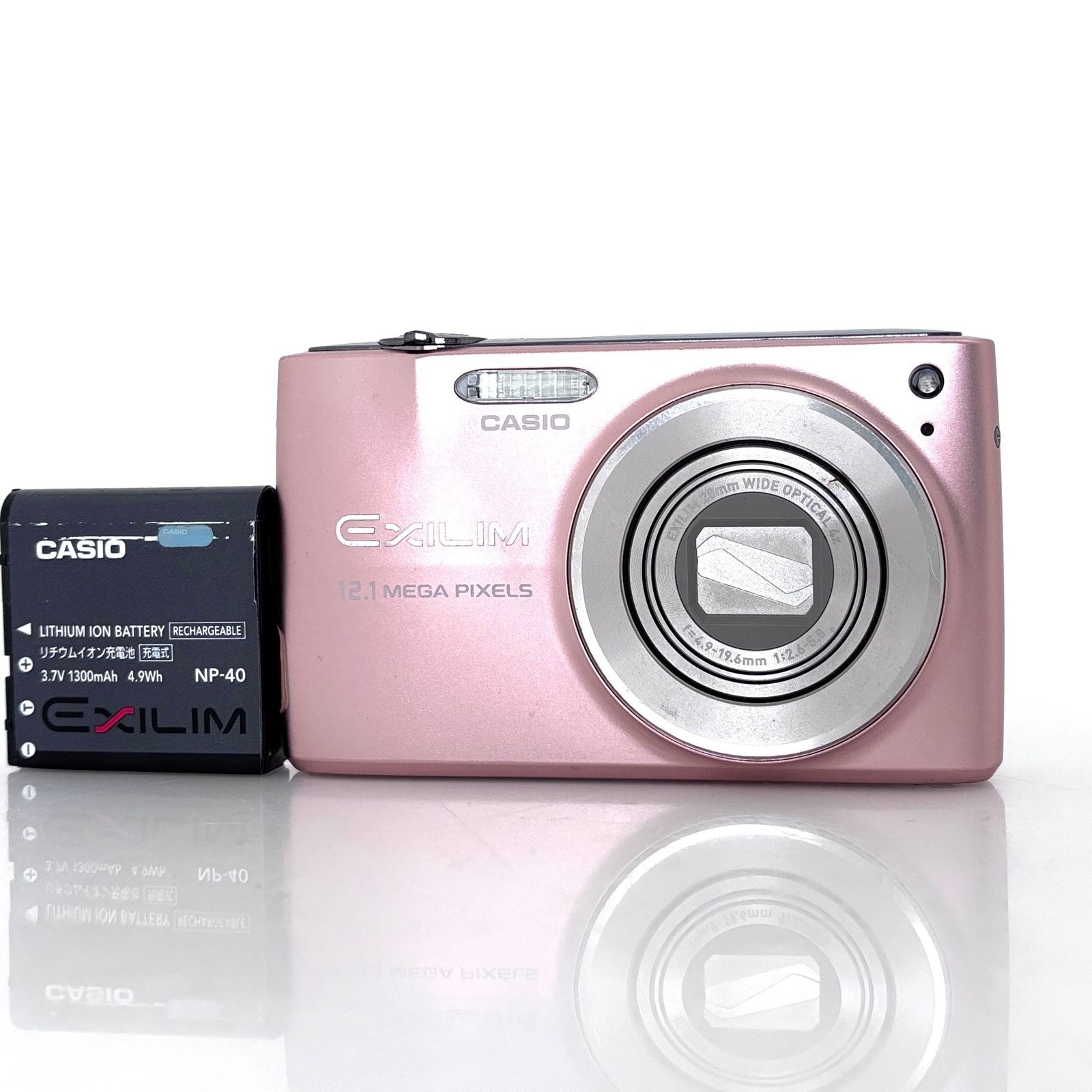 【カシオ】CASIO EXILIM EX-Z400 ピンク デジタルカメラ +バッテリー #U080
