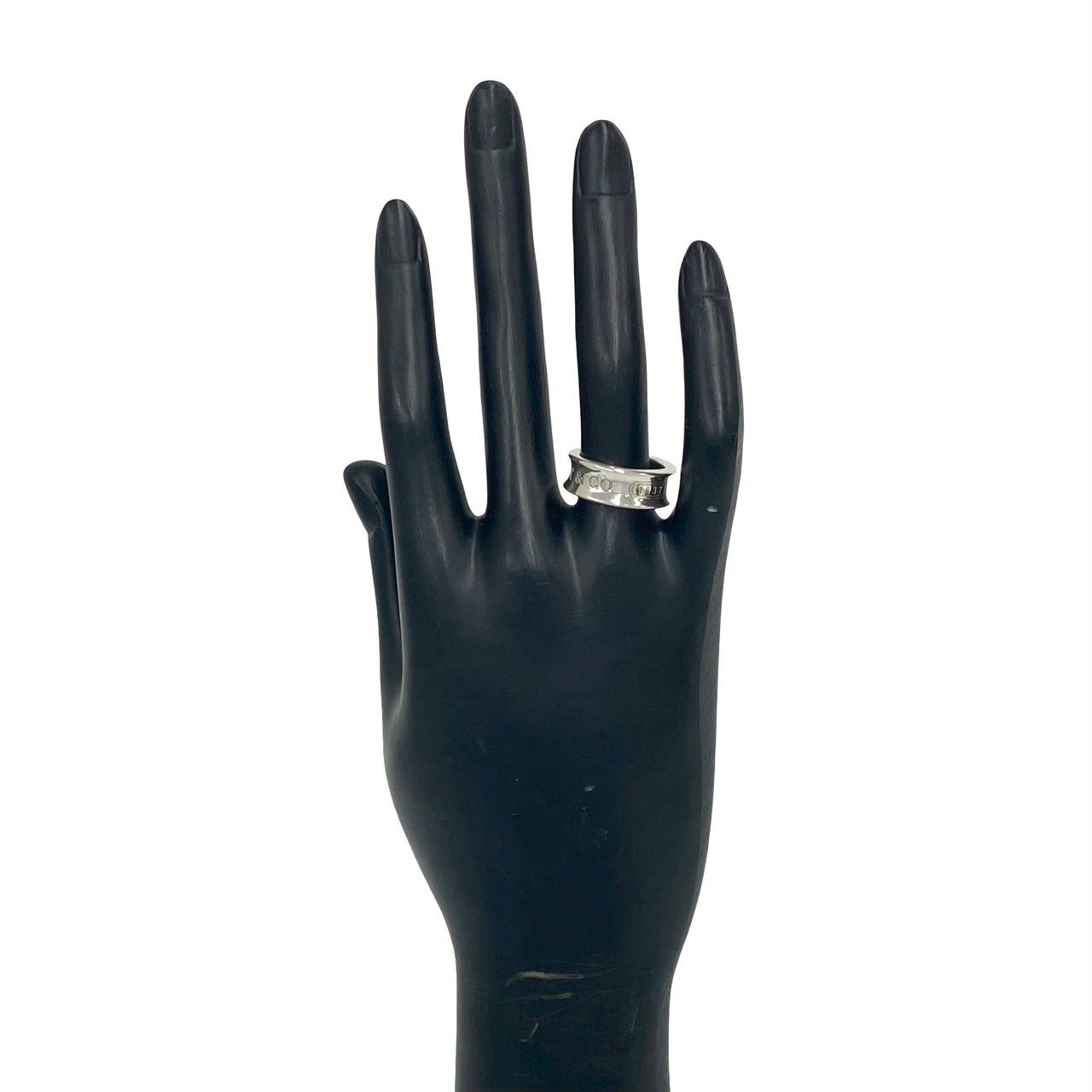 極 美品 箱 袋付 TIFFANY&Co. ティファニー ナロー リング シルバー925