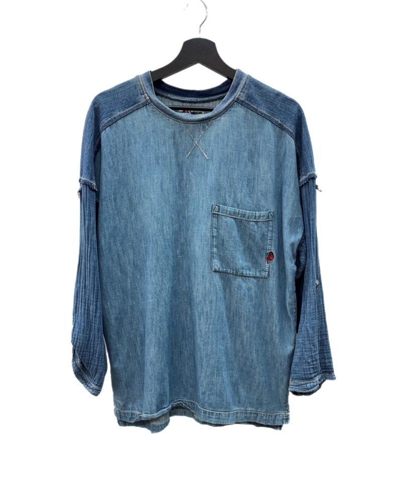 ヒステリックグラマー HYSTERIC GLAMOUR 切替 ロングスリーブ Tシャツ