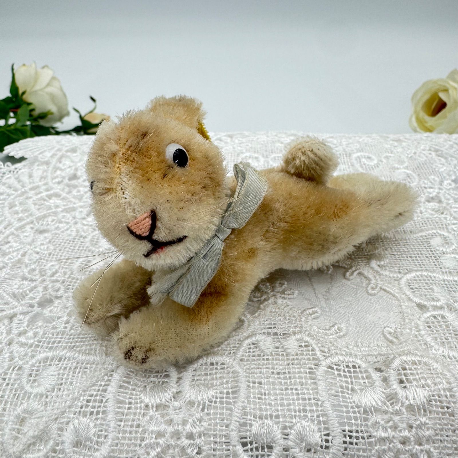 送料無料☆シュタイフ☆Lying Rabbit 6cm 初期№タグ付☆(最小サイズの