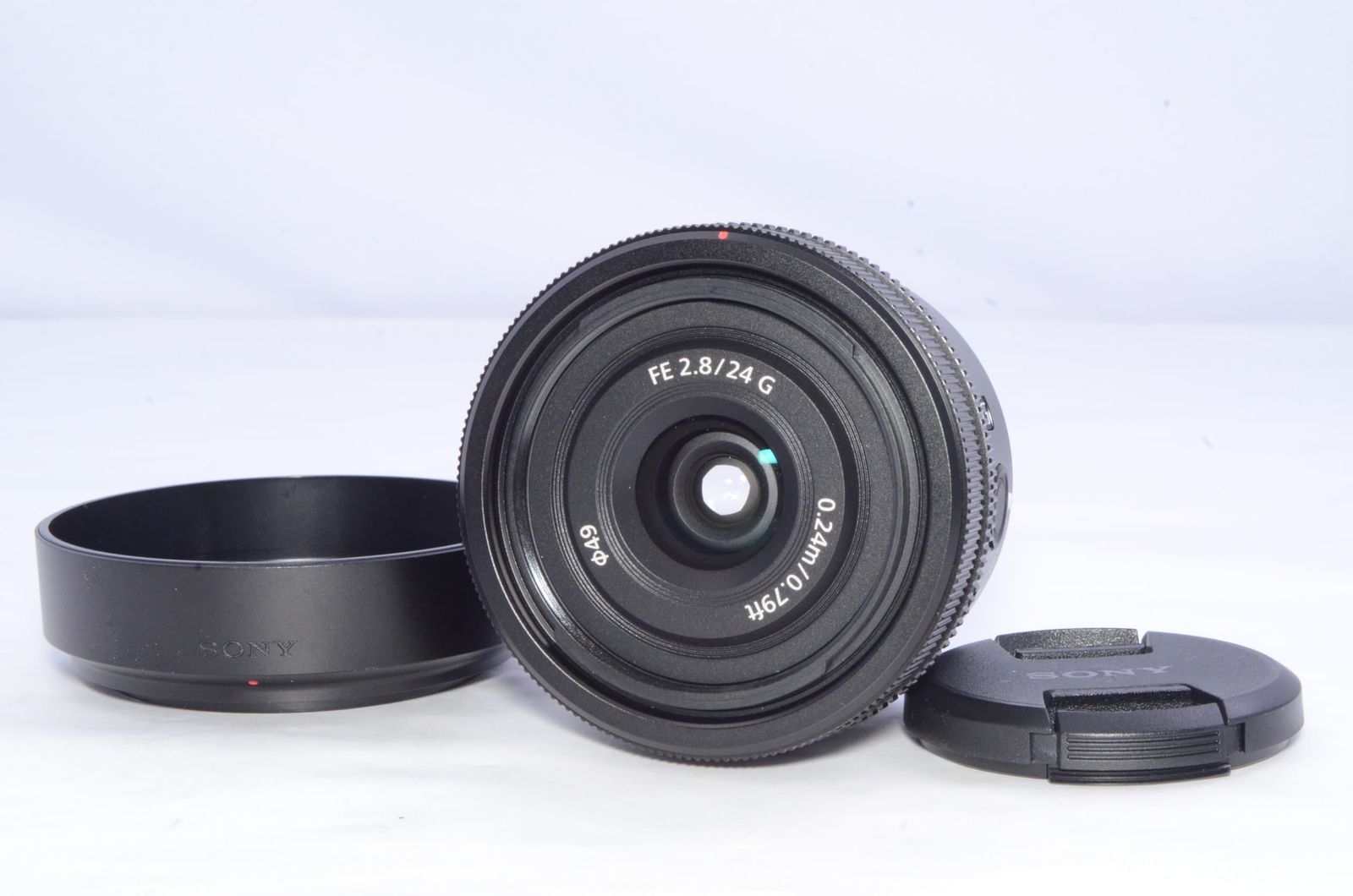 SONY SEL24F28G FE 24mm F2.8 G 広角単焦点 Eマウント レンズ内チリあり 動作確認済